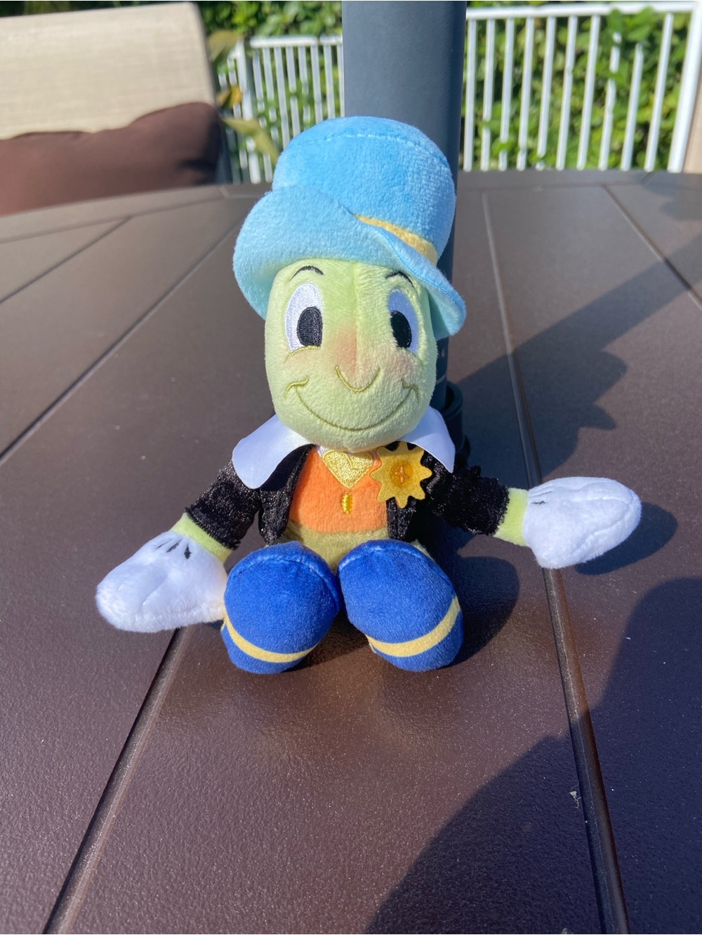 Jiminy Cricket Disney World Magnetic Shoulder Buddy Plush Pinocchio